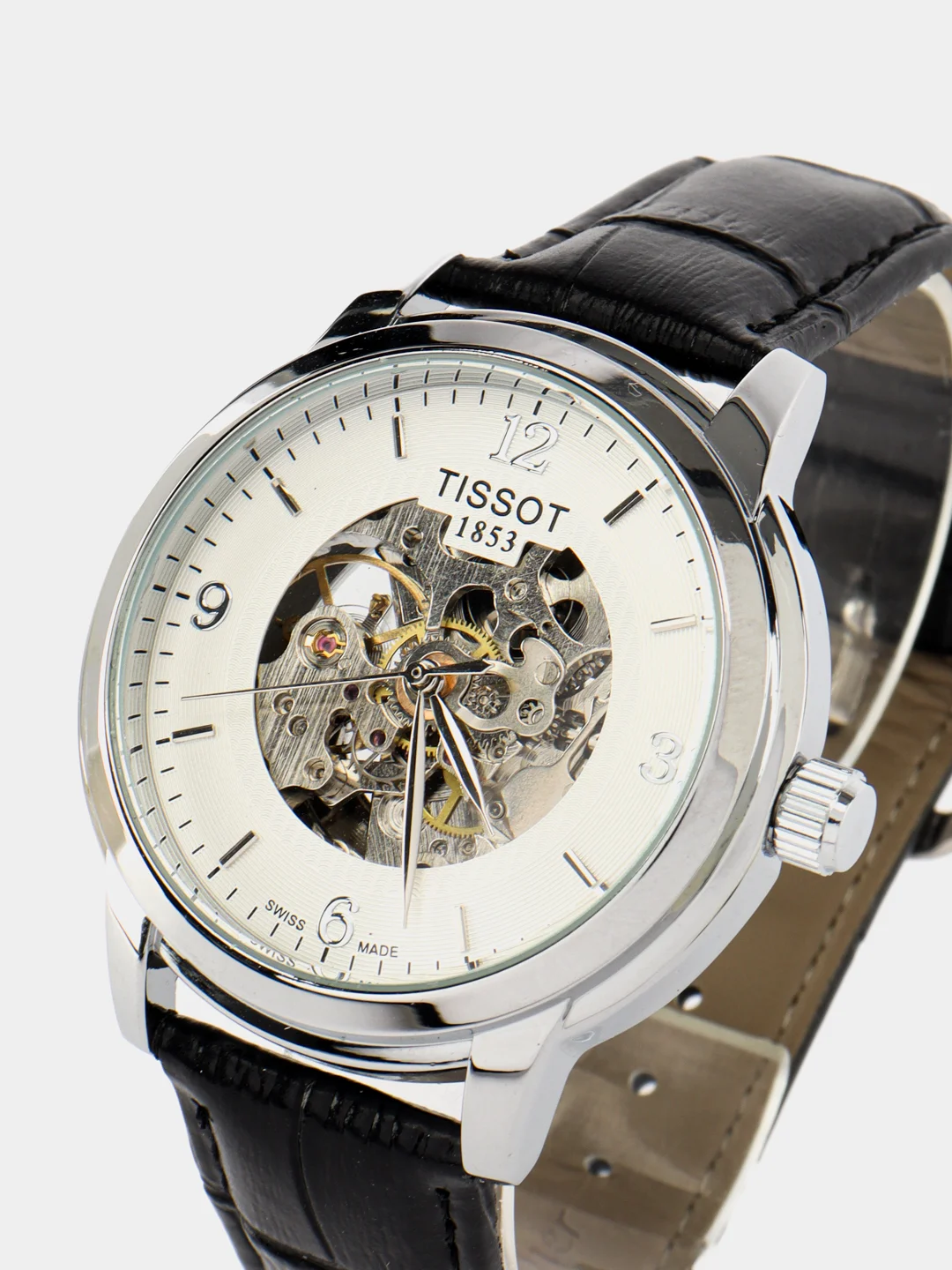 Кремовый часы наручные, механические, Tissot