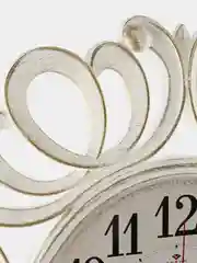 Часы настенные круг d=45,5см ажурный, корпус белый+золото "Классика" 4522-001