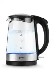 Чайник Vitek VT-8807 1.7л. 2200Вт серебристый (стекло/металл)