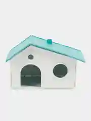 Бирюзовый клетка для грызунов Рикки, 2 этажа, разборная, 42*30*40см