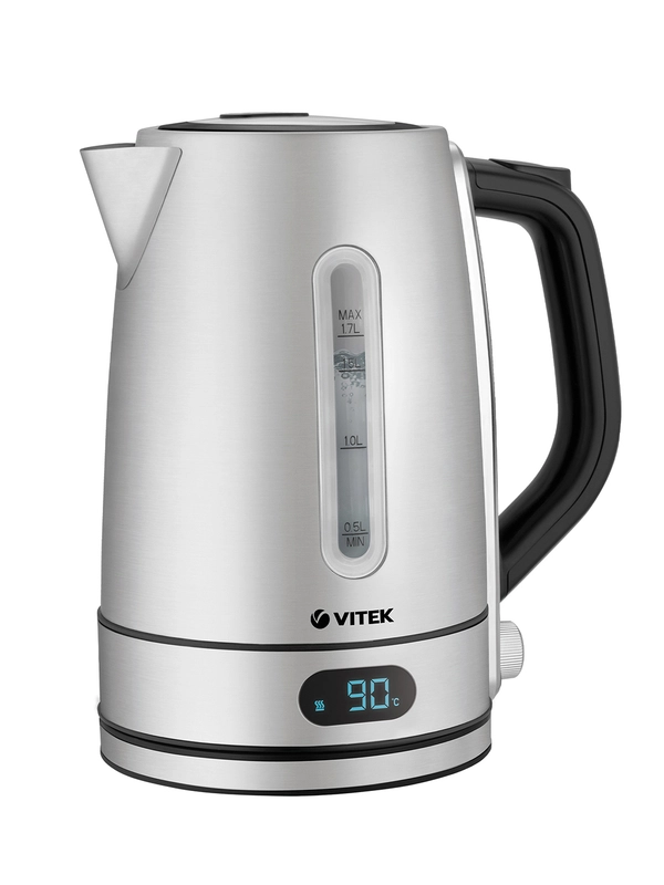 Чайник Vitek VT-1160 1.7л. 2200Вт серебристый (нерж.сталь/пластик)