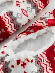 Багровый носки-следки женские теплые, носки-тапочки с мехом внутри