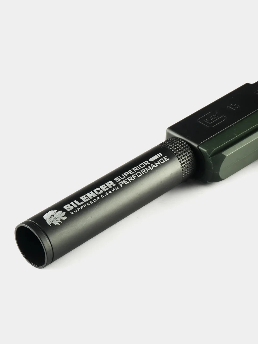 Зеленый пистолет игрушечный Glock с мягкими пулями EVA и гильзами, перезаряжаемый Глок