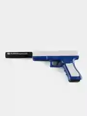 Синий пистолет игрушечный Glock с мягкими пулями EVA и гильзами, перезаряжаемый Глок