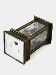 Бронзовый новогодний Led светильник фонарик на елку, игрушка на елку со свечой внутри