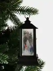 Черный новогодний Led светильник фонарик на елку, игрушка на елку со свечой внутри