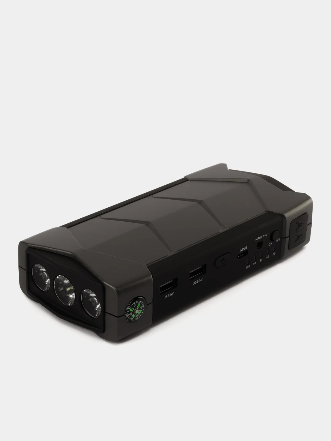 Хром пусковое зарядное устройство для автомобиля 10.000 mAh, бустер
