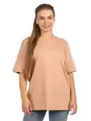 Карамельный футболка женская oversize Elementarno