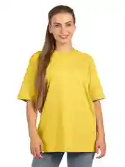 Желтый футболка женская oversize Elementarno