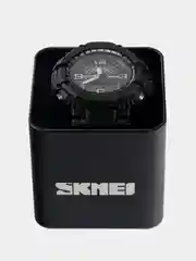 Черный часы наручные спортивные водонепроницаемые SKMEI 1617