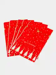 Коралловый меланж новогодние подарочные пакеты для небольших подарков с ушками с лентой в садик 23 февраля