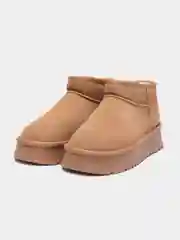 Карамельный угги тёплые зимние на платформе