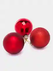 Алый шары елочные/Елочные игрушки