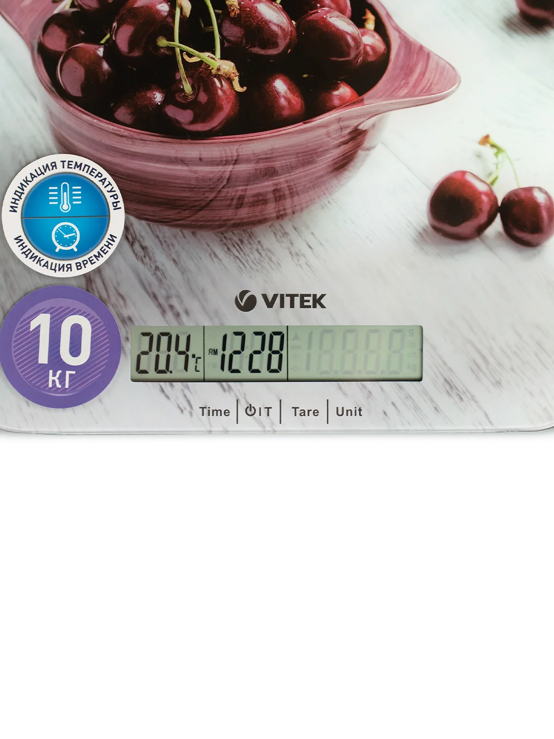 Весы кухонные электронные Vitek VT-8002 макс.вес:10кг рисунок
