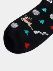 Бирюзовый новогодние носки в коробке