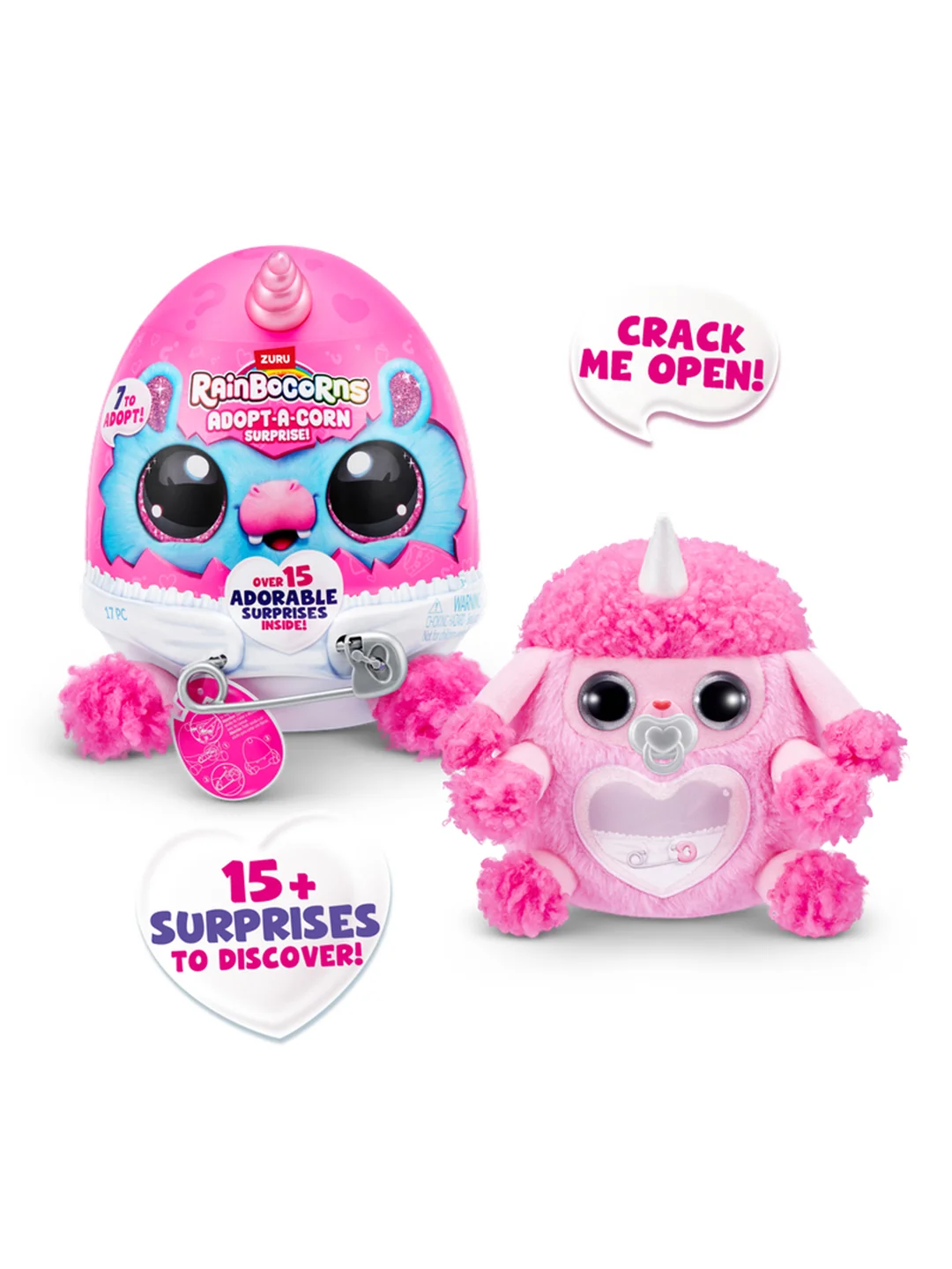 Игровой набор-сюрприз ZURU Rainbocorns Adopt-a-corn  S1 с акс. в асс., малый