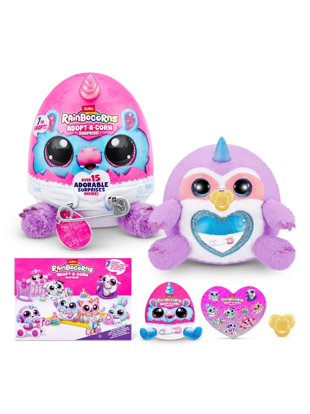 Игровой набор-сюрприз ZURU Rainbocorns Adopt-a-corn  S1 с акс. в асс., малый