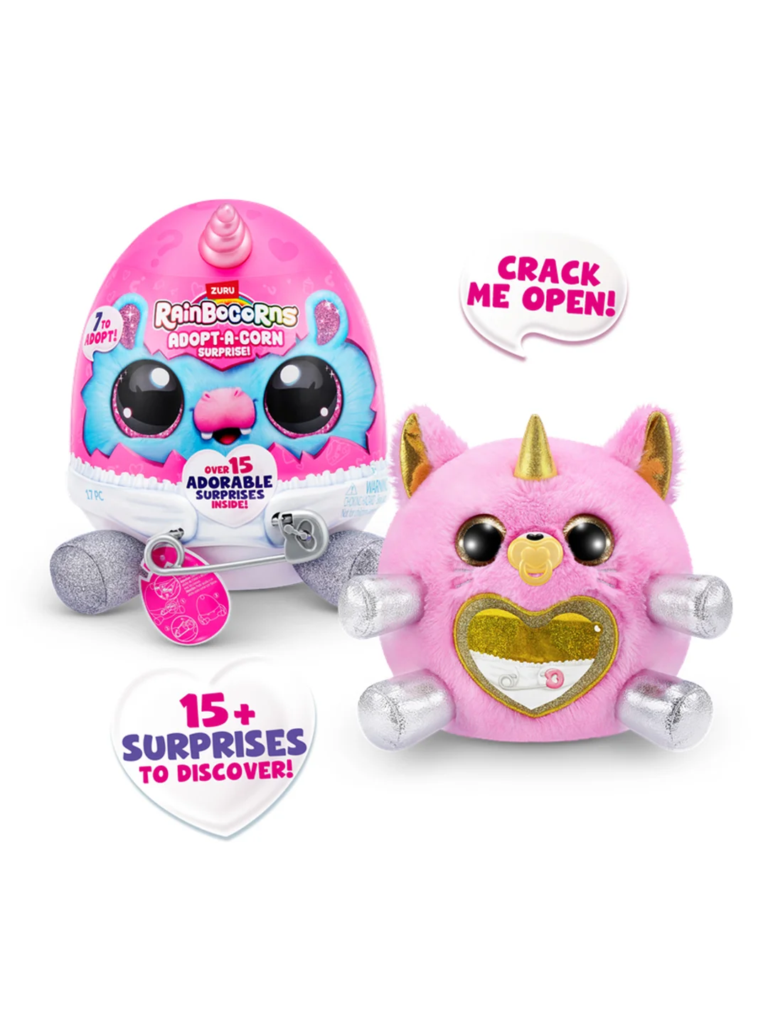 Игровой набор-сюрприз ZURU Rainbocorns Adopt-a-corn  S1 с акс. в асс., малый