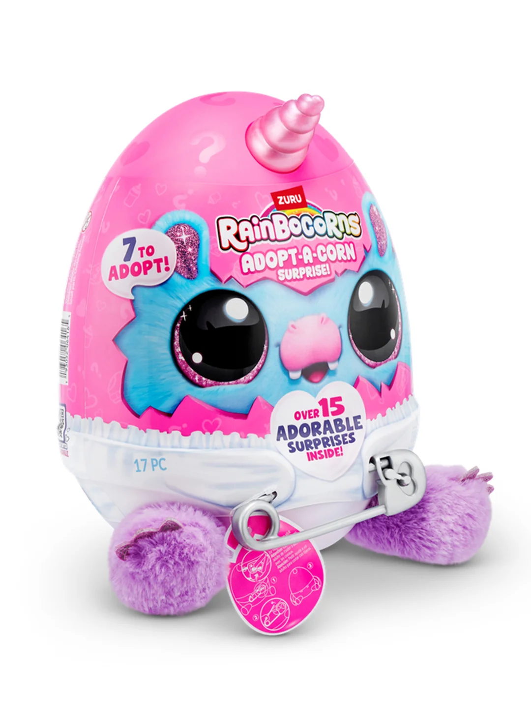Игровой набор-сюрприз ZURU Rainbocorns Adopt-a-corn  S1 с акс. в асс., малый