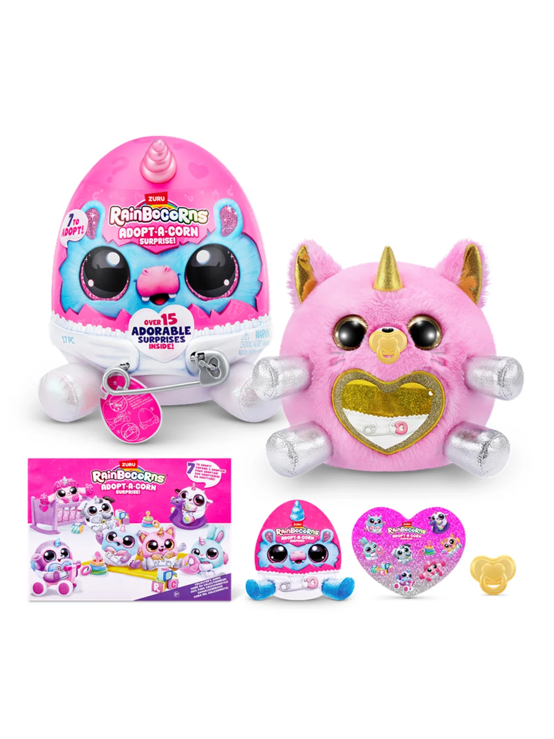 Игровой набор-сюрприз ZURU Rainbocorns Adopt-a-corn  S1 с акс. в асс., малый