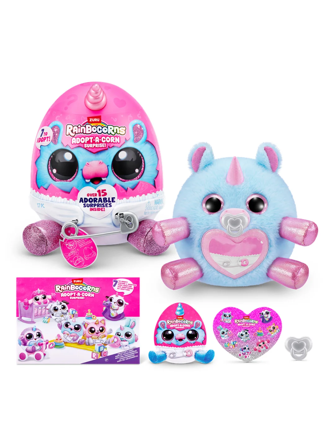 Игровой набор-сюрприз ZURU Rainbocorns Adopt-a-corn  S1 с акс. в асс., малый