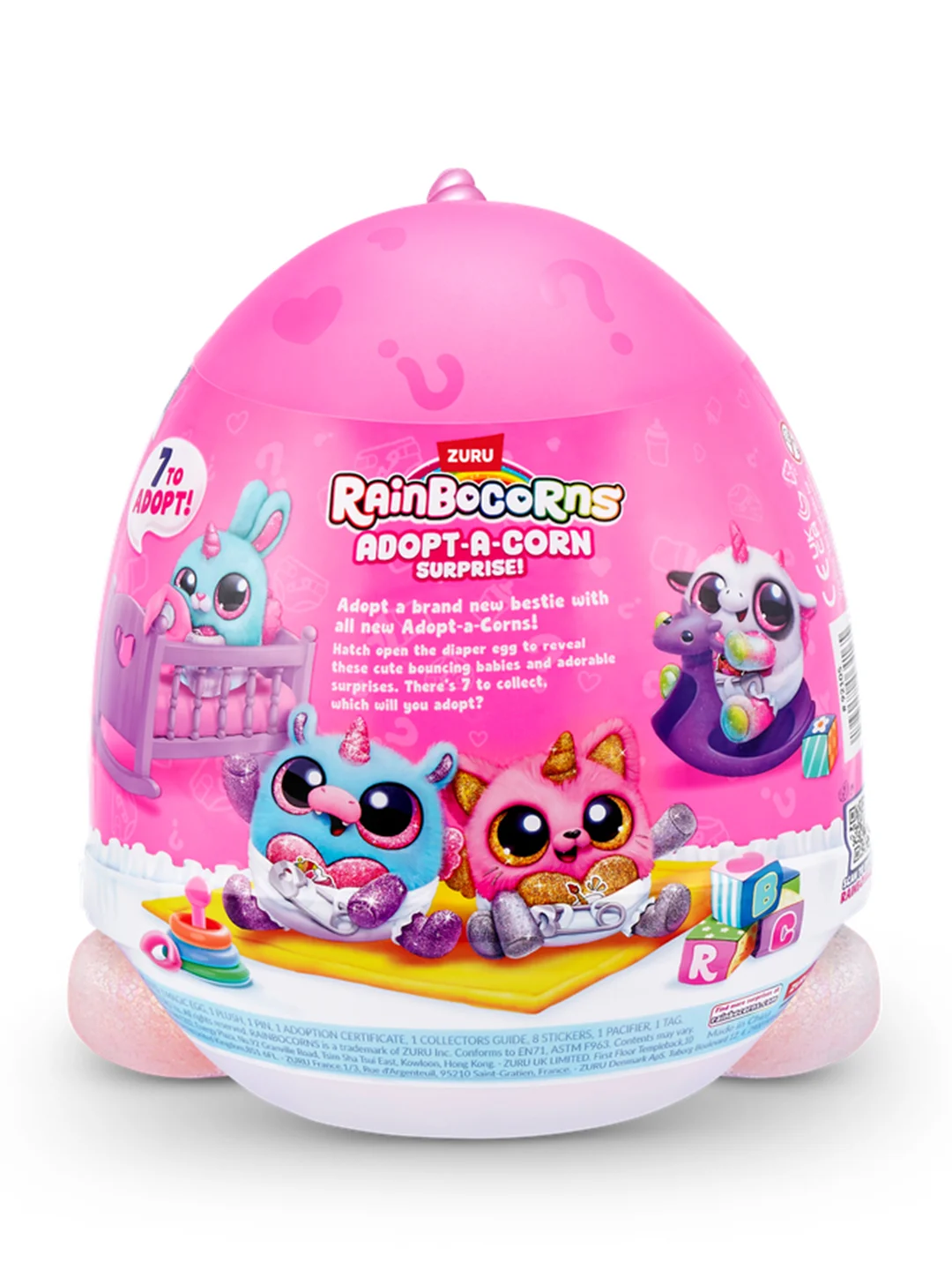 Игровой набор-сюрприз ZURU Rainbocorns Adopt-a-corn  S1 с акс. в асс., малый