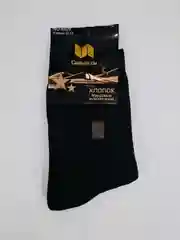 Черный мужские теплые махровые носки хлопок
