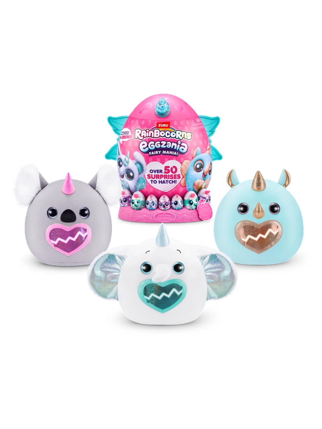 Игровой набор-сюрприз ZURU Rainbocorns Eggzania Fairy Mania S1 с акс. в асс., большой