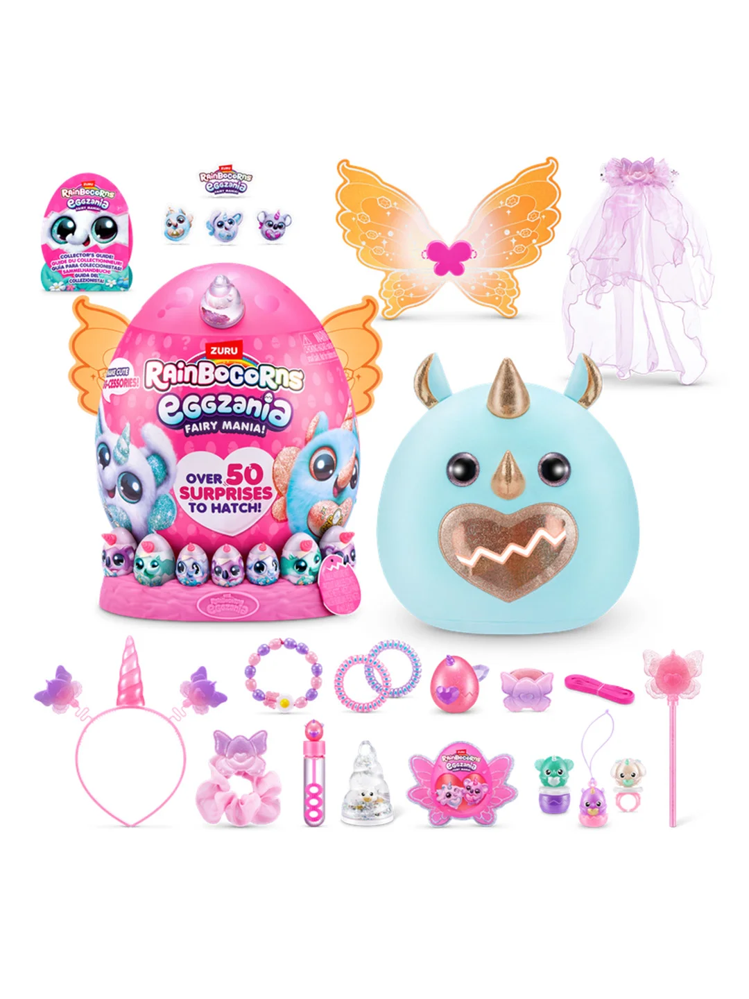 Игровой набор-сюрприз ZURU Rainbocorns Eggzania Fairy Mania S1 с акс. в асс., большой