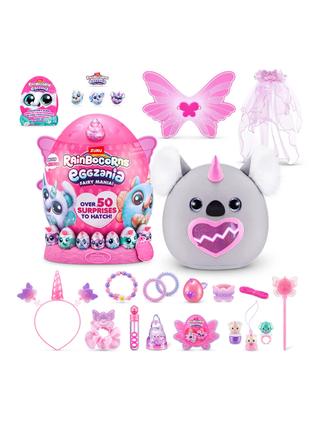 Игровой набор-сюрприз ZURU Rainbocorns Eggzania Fairy Mania S1 с акс. в асс., большой