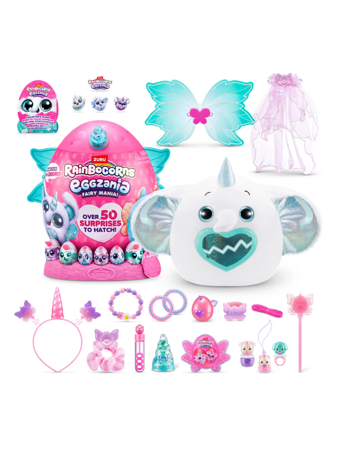 Игровой набор-сюрприз ZURU Rainbocorns Eggzania Fairy Mania S1 с акс. в асс., большой