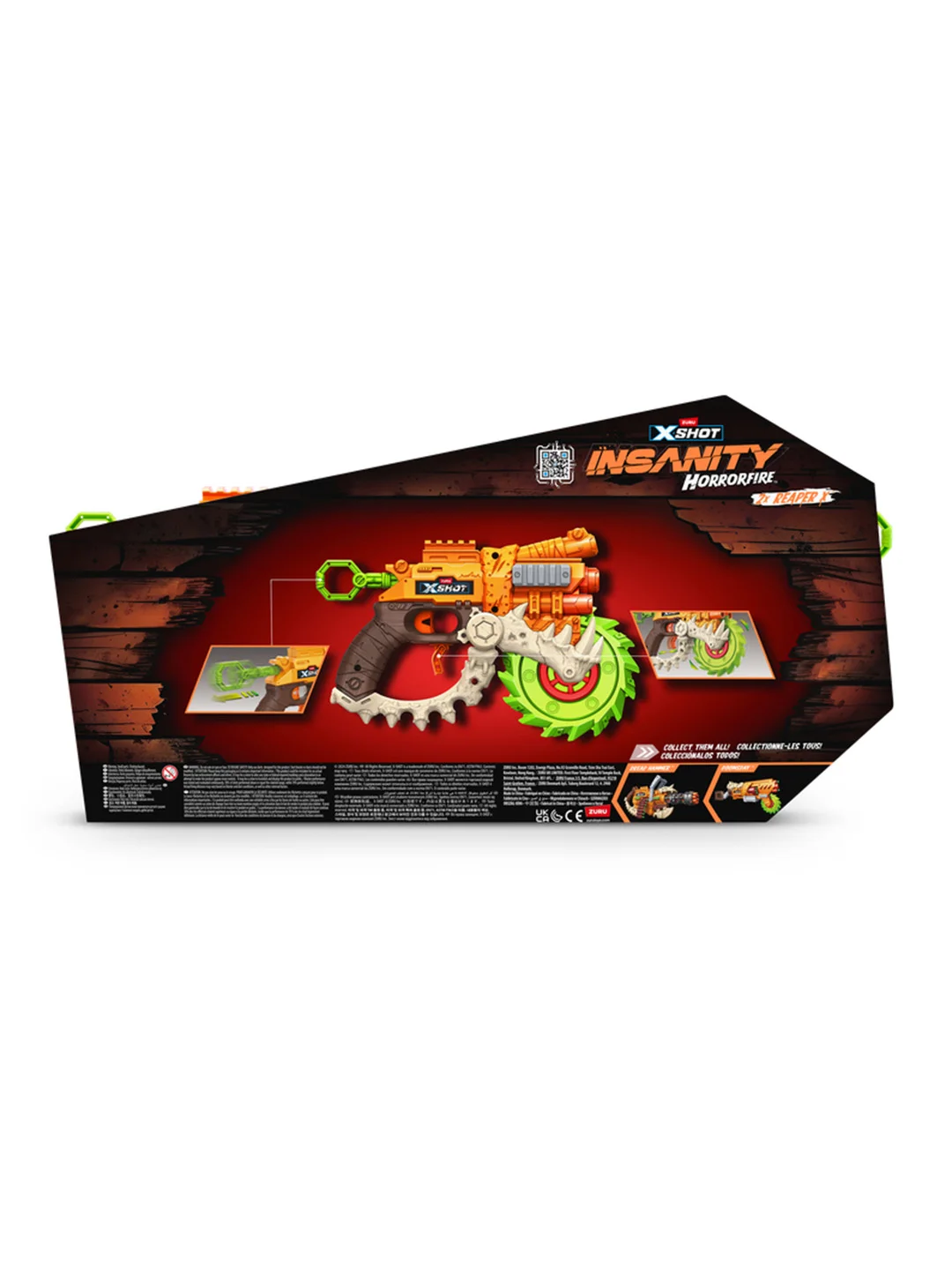 Игровой набор ZURU X-Shot INSANITY Хоррорфайр Рипер Х ДУО (2 бластера, 16 снарядо