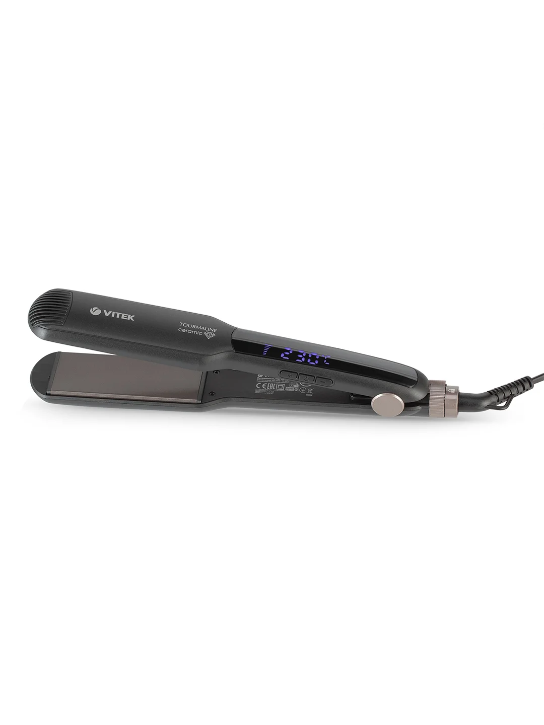 Выпрямитель Vitek VT-8416 60Вт черный макс.темп.:230С покрытие:керамико-турмалиновое