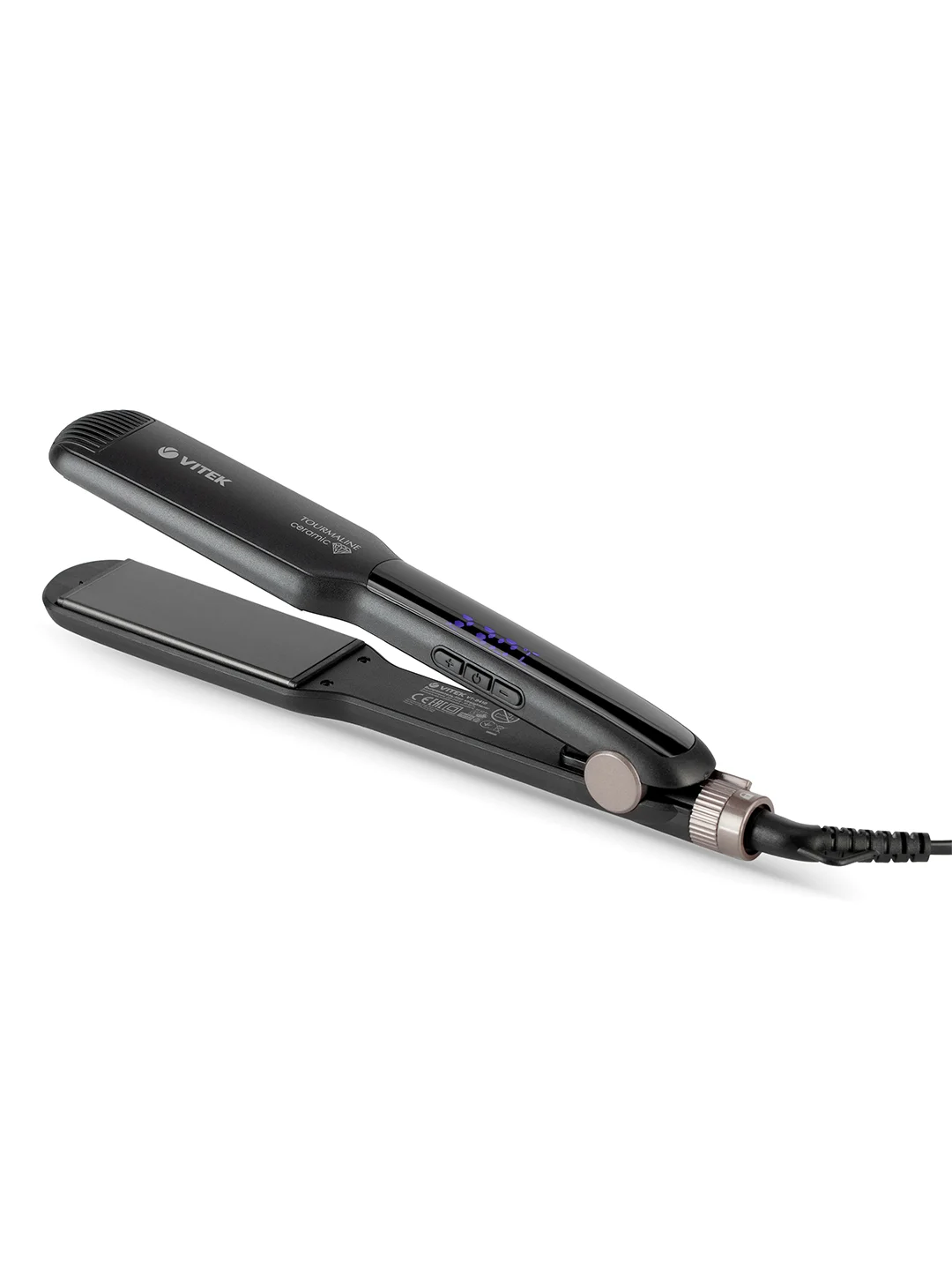 Выпрямитель Vitek VT-8416 60Вт черный макс.темп.:230С покрытие:керамико-турмалиновое