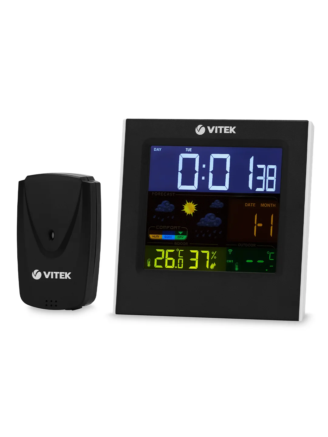 Погодная станция Vitek VT-6411 черный