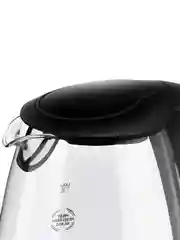 Чайник Vitek VT-7034 1.8л. 2200Вт прозрачный/черный (стекло/пластик)