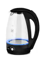 Чайник Vitek VT-7034 1.8л. 2200Вт прозрачный/черный (стекло/пластик)