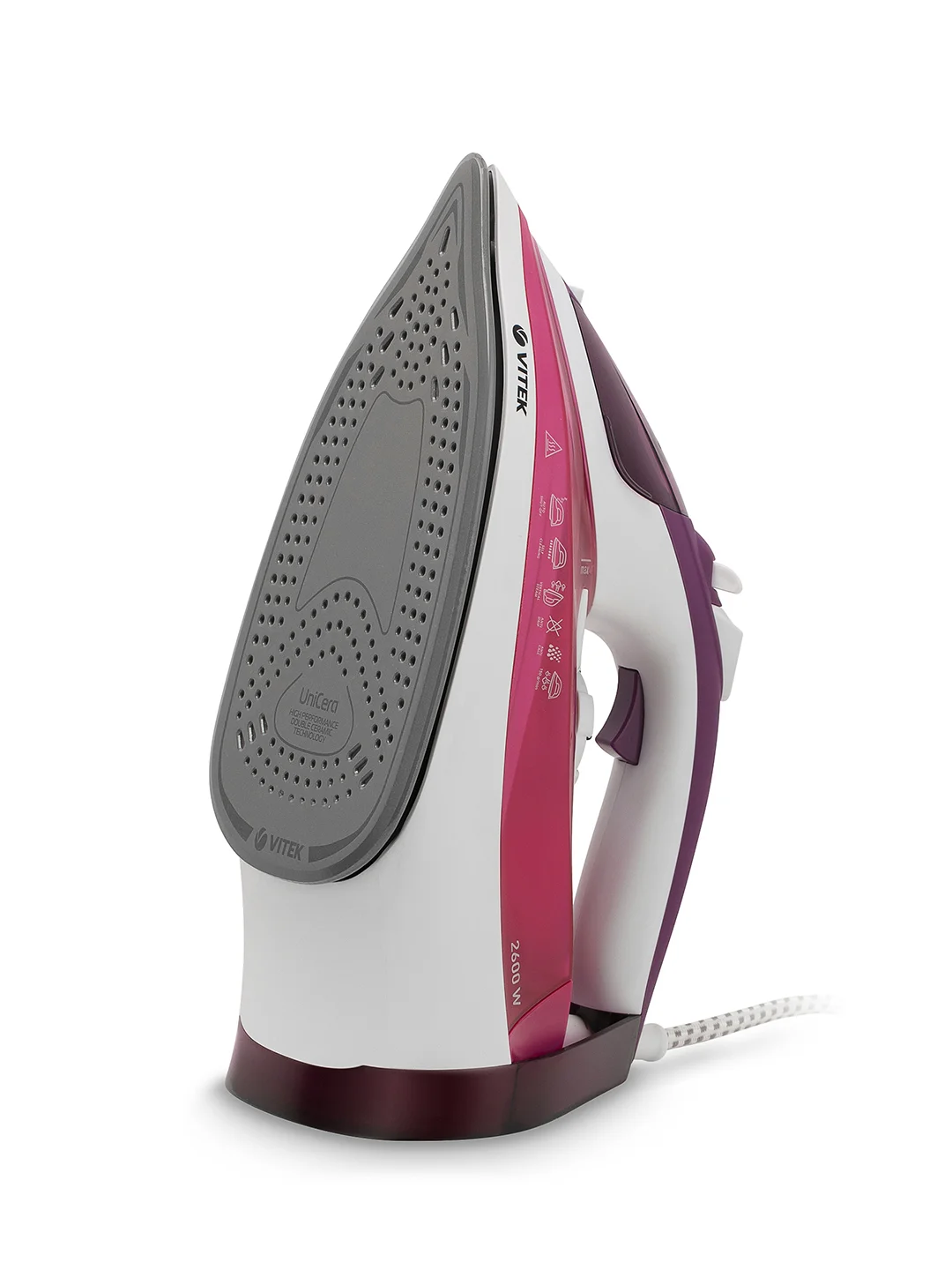 Утюг Vitek VT-8354 2600Вт фиолетовый/белый
