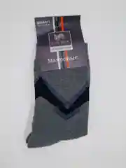 Серый мужские теплые махровые носки хлопок