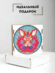Голубой фигурный деревянный пазл для взрослых и детей