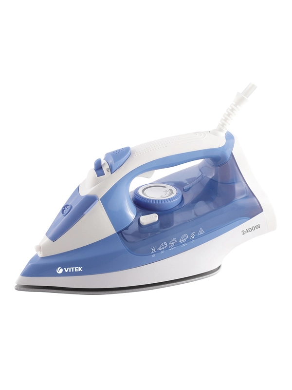 Утюг Vitek VT-8330 2400Вт белый/голубой