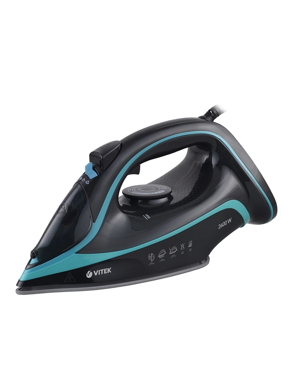 Утюг Vitek VT-8334 2600Вт черный/бирюзовый