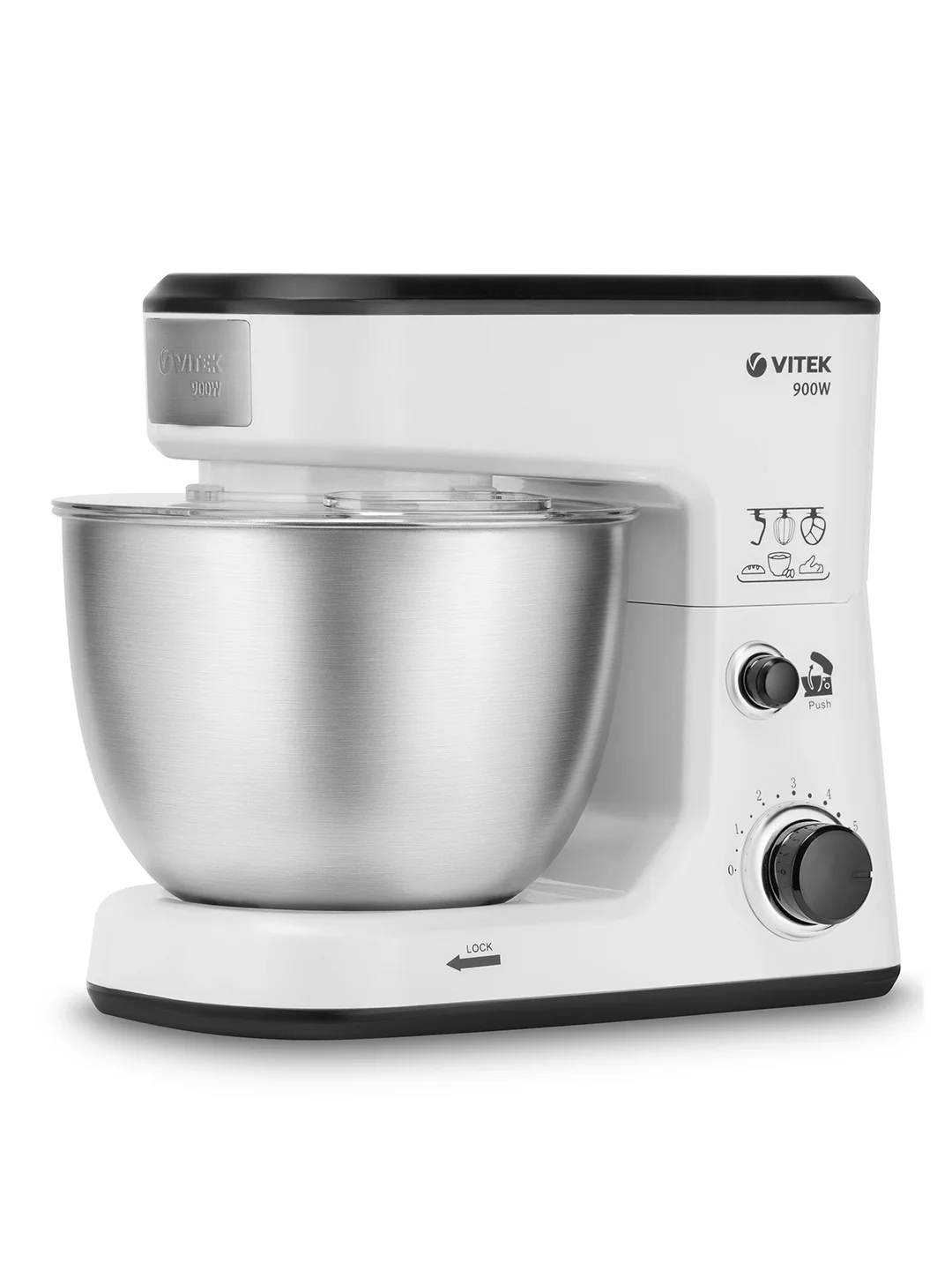 Кухонная машина Vitek VT-1438 планетар.вращ. 900Вт белый