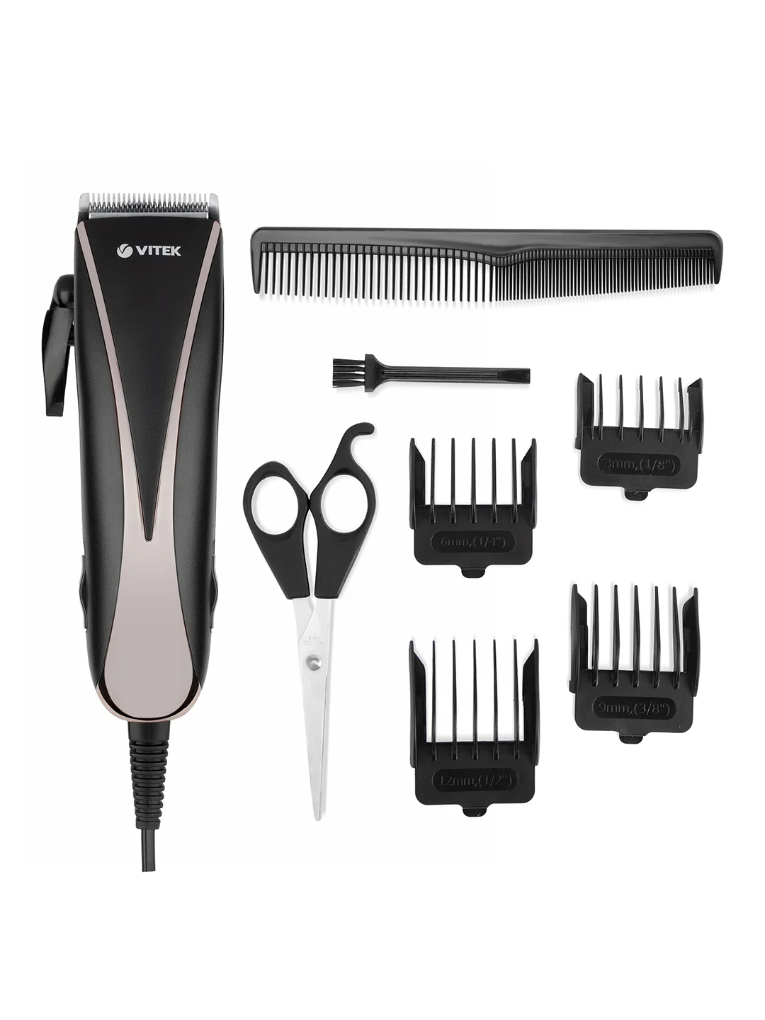 Машинка для стрижки Vitek VT-2511 черный (насадок в компл:4шт)
