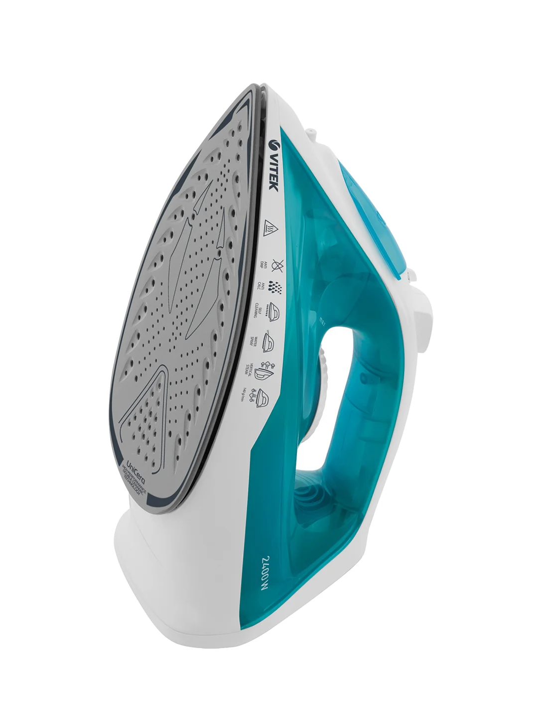 Утюг Vitek VT-8336 2400Вт белый/бирюзовый