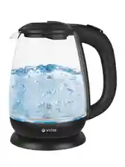 Чайник Vitek VT-1173 1.7л. 2200Вт прозрачный/черный (стекло)