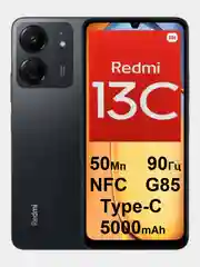 Черный смартфон Xiaomi Redmi 13C 8/256Gb 50Мп, 90Гц, G85, 5000mAh Type-C, сканер отпечатков