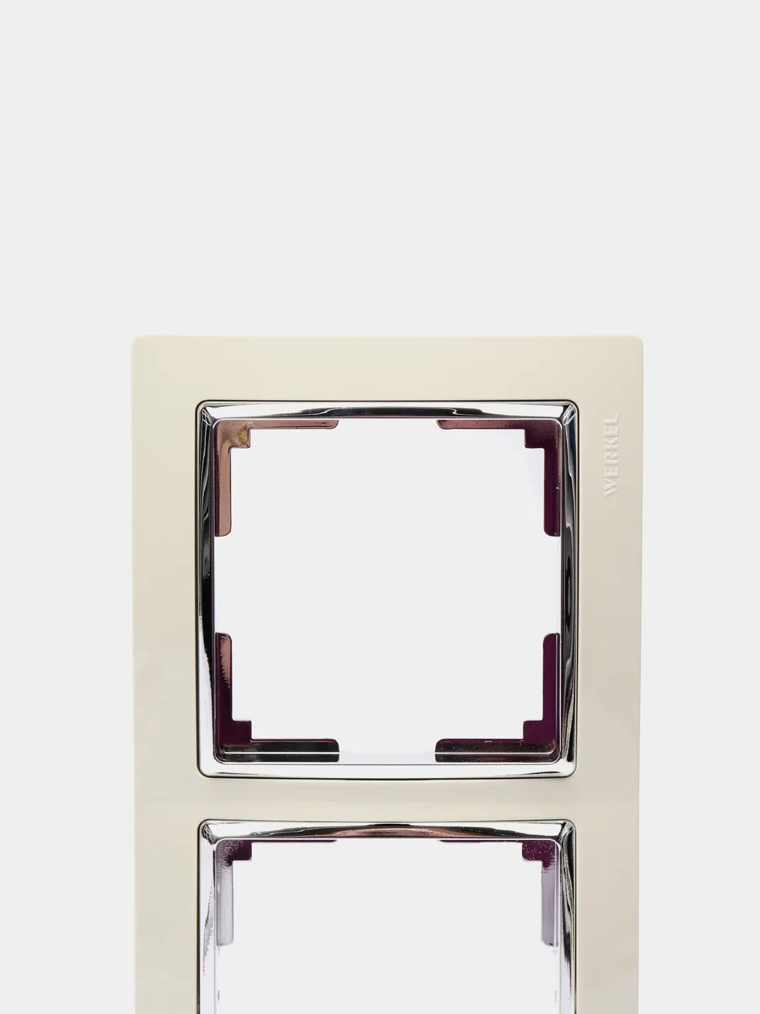Рамка Snabb Werkel тройная,на 3 поста (слоновая кость/хром), WL03-Frame-03-ivory W0031903
