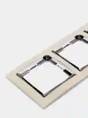 Рамка Snabb Werkel тройная,на 3 поста (слоновая кость/хром), WL03-Frame-03-ivory W0031903