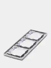 Рамка Snabb Werkel тройная,на 3 поста (слоновая кость/хром), WL03-Frame-03-ivory W0031903